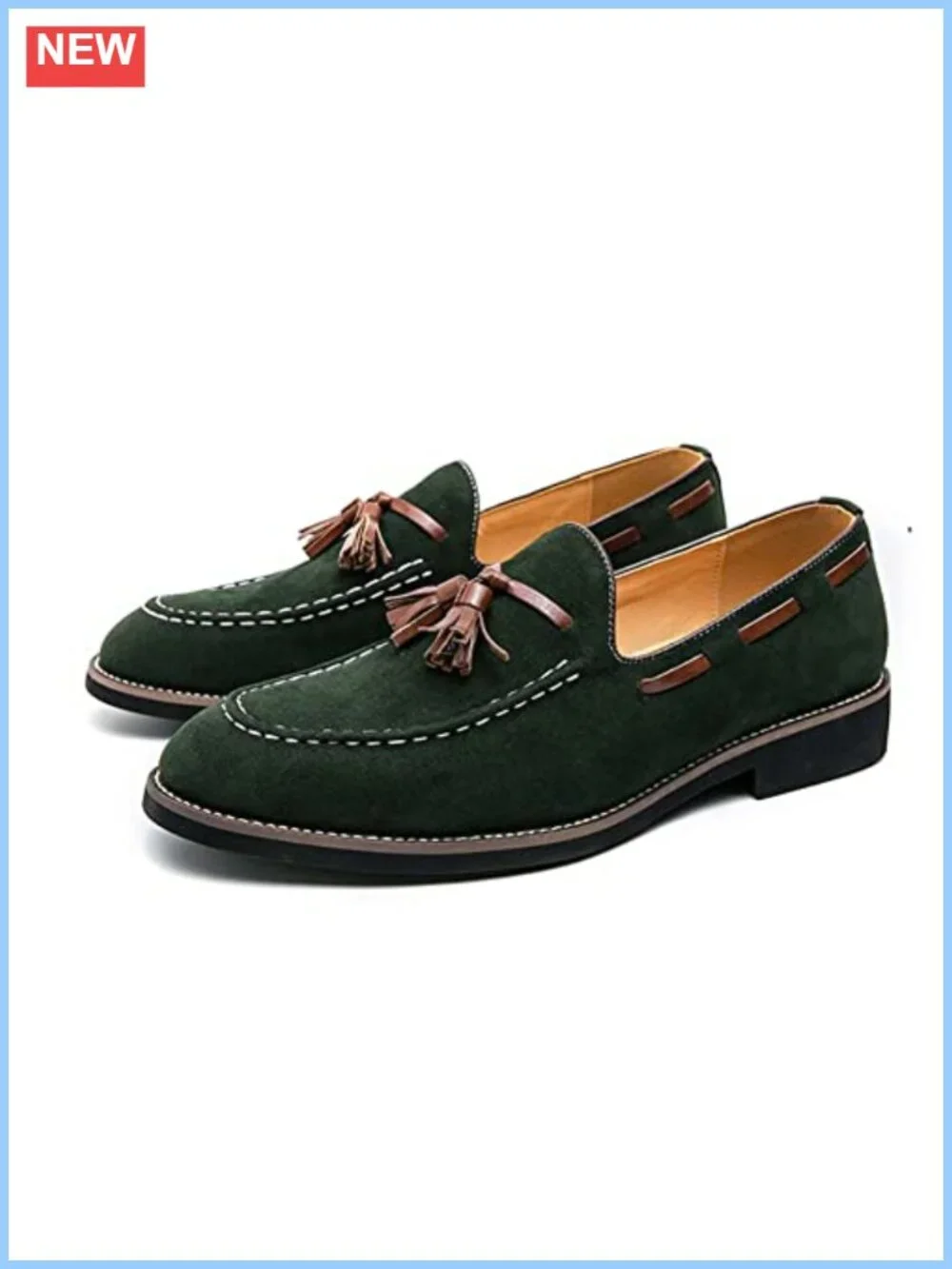 Men's Genuine Leather Oxford Dress Shoes Comfort Loafers Fringe Business Casual